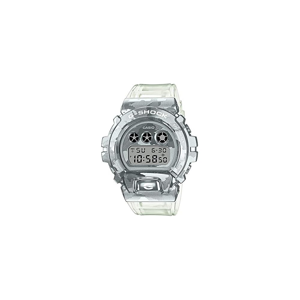 Casio G-Shock GM-6900SCM-1 Digital Watch Men s Kids Waterproof White Silver Camouflage