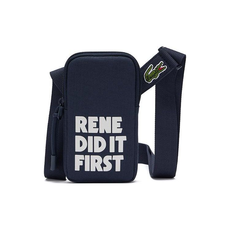 

Lacoste Fashion Casual Practical Fabric Mobile Phone Bag Shoulder Crossbody Bag Regular Men bags Navy-Blue NH4557DIN94 Marine Blue