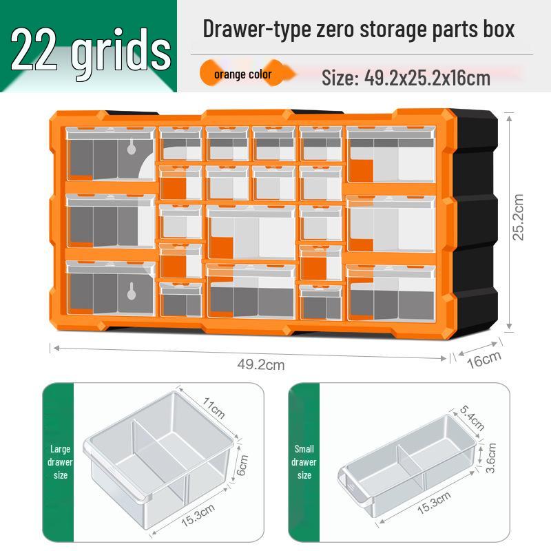 Parts Storage Cabinet with Drawers for Electronics, Hardware, & Screws