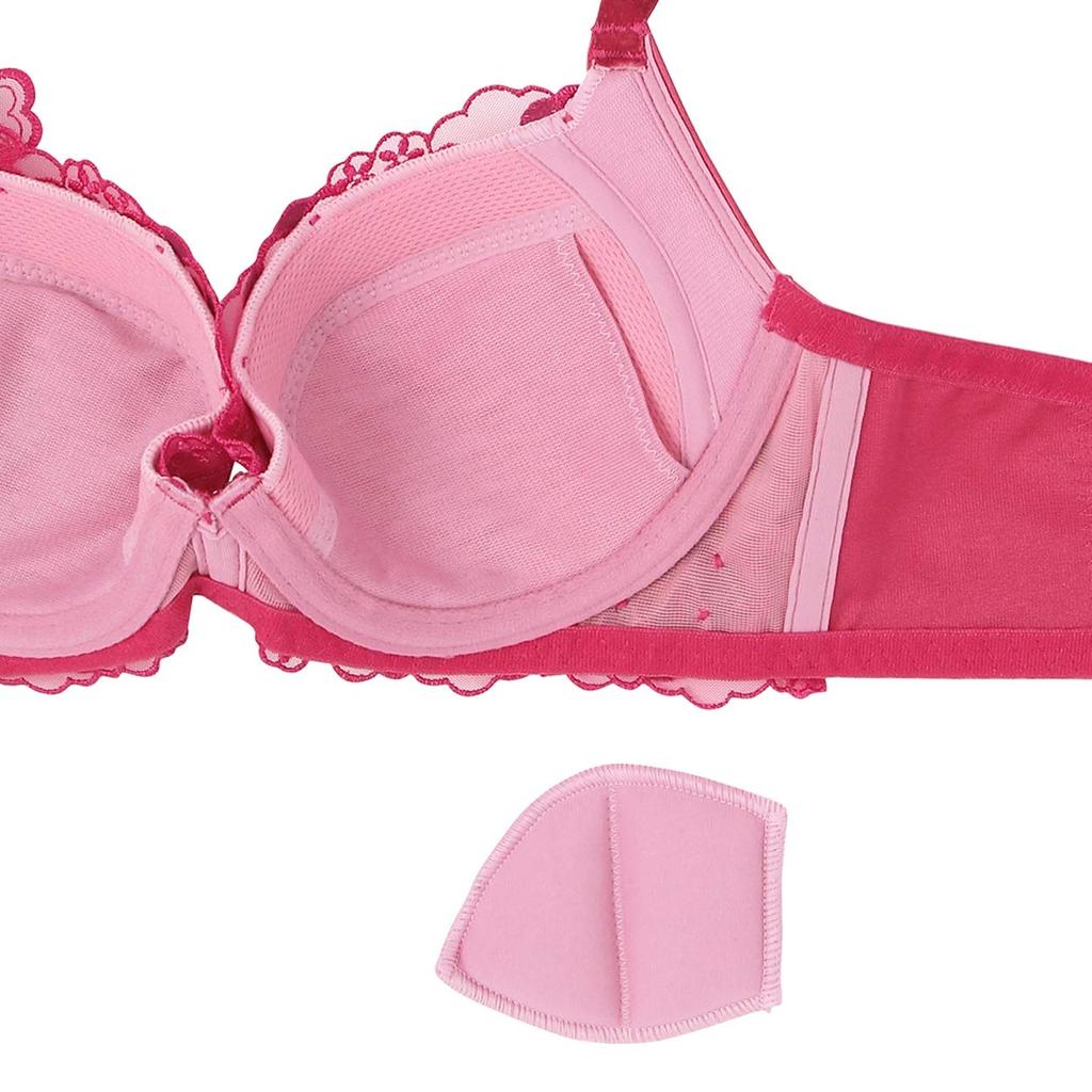Triumph Premium Red Label Angel Bra Slimline 0075 M020 E70 Women's Bra, (Dark Pink),