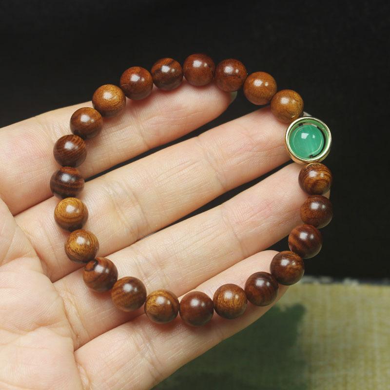 8mm Rosewood Beaded Bracelet, Simple Style Wooden Jewelry for Men and Women, Fashion Wrist Ornament