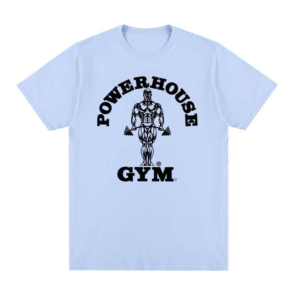 Powerhouse Gym Vintage T-Shirt Harajuku Geek Lustig Baumwolle Herren T-Shirt Neues T-Shirt T-Shirt Damen Tops