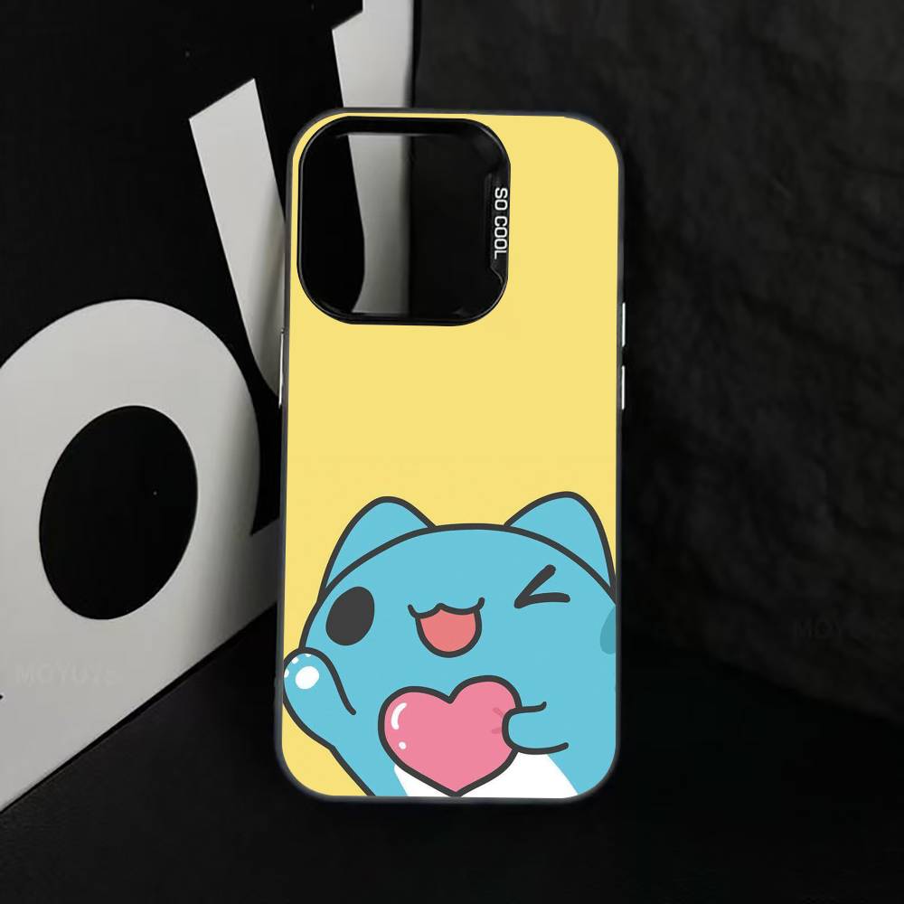 C-Capoo Kawaii B-Bugcat Phone Case For iPhone 17,16,15,14,13,12,11 Plus,Pro Max,XS,Colorful Silver Phone case Funda Cover