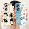 For OPPO A79 5G Cute Cat Flower Cartoon Phone Case For Oppo A79 CPH2553 CPH2557 Shockproof Soft Silicone Covers Bumper