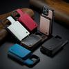 Zipper Leather Wallet Phone Case For iPhone 16 Pro Max 14Plus 14 15 13 12 11 Cards Holder Solt Stand Hand Strap Back Cover Coque