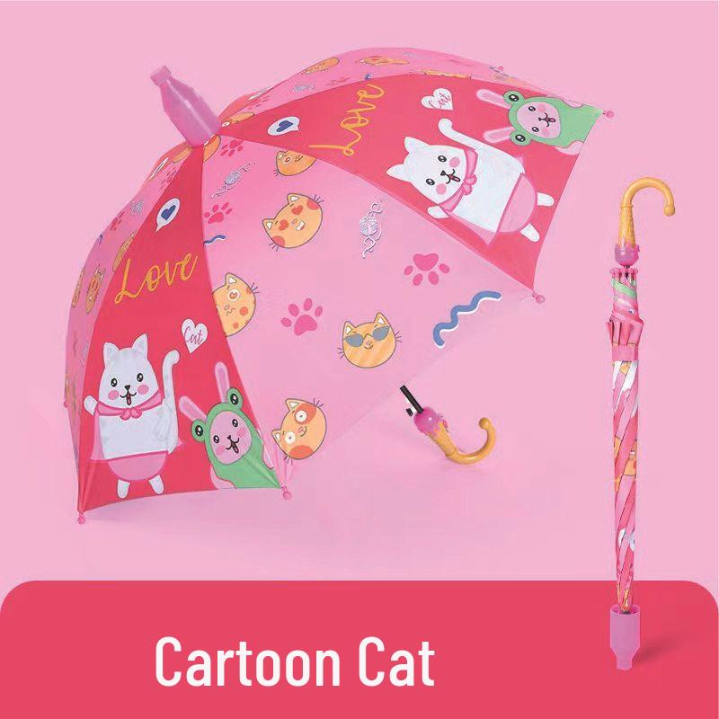 Мультяшный детский складной зонт с защитой от УФ-лучей