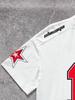 Women Summer T Shirt Streetwear Football Red Number Print Jersey Casual Short Sleeve  Top Fashion Sporty Summer Street Clothing