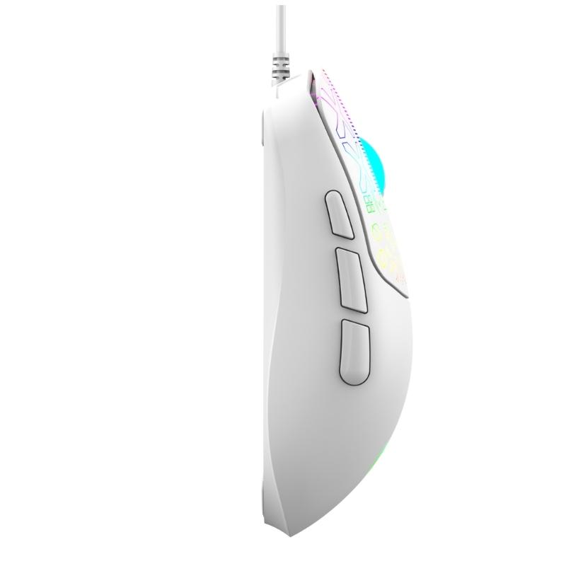 6 Button RGBs Illuminates Corded Mouse 3600DPI Precisions Tracking For Gaming Office Use With AntiSlip Scroll Wheel