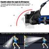 Powerful LED Inductive T6 Focusable Telescopic High Brightness Aluminum Alloy Outdoor Waterproof Head Lamp High Lumen Head Torch