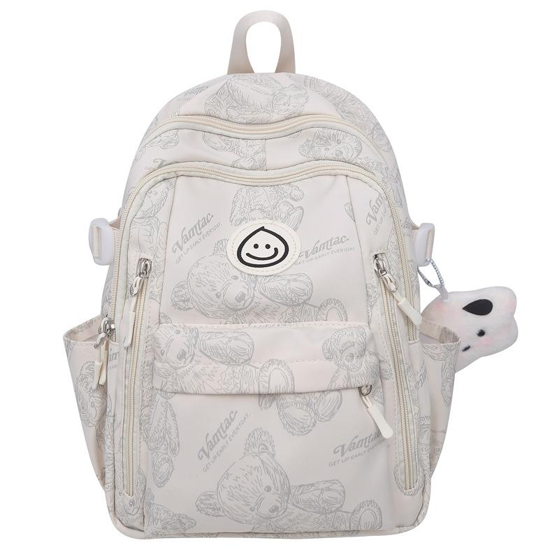School bag for girls, high school students, large-capacity high school burden reduction backpack for primary school students, high-value lightweight