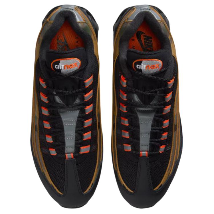 New Nike Air Max 95 Breathable Running Shoes Unisex Black Umber HQ1973-001