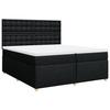 VidaXL Bed Slat Base with Mattress Black 200x200 Cm Fabric 3291403