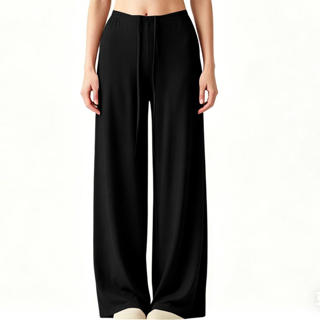 Damen locker lässig schnell trocknend Weitbein Jogginghose Yogahose Hose
