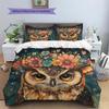 Animal  Pattern Bedding Quilt Set Quilt Cover Pillowcase Home Decoration  Gift (1 * duvet cover + 2 * pillowcase, without core)