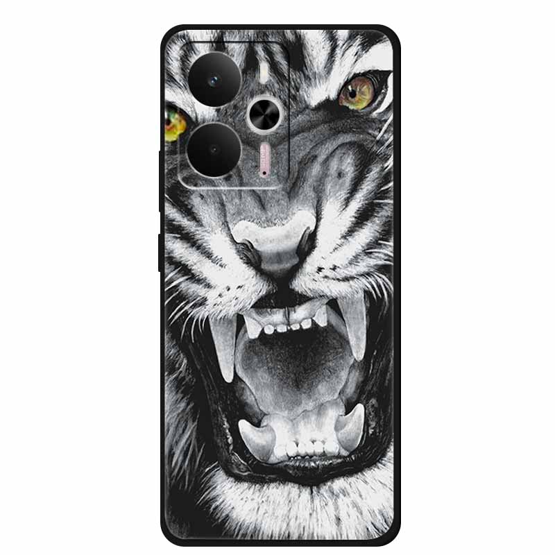 For Realme 14 Case Realme14 5G RMX5070 Phone Shell Soft Silicone Back Cover For Realme 14 Global Black TPU Funda Cute Capa Coque