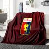 Lion Shield Genoa Flannel Blanket, Soft Polyester, Modern Design, All-Season for Camping, Travel, Gifts for holidays or birthdays