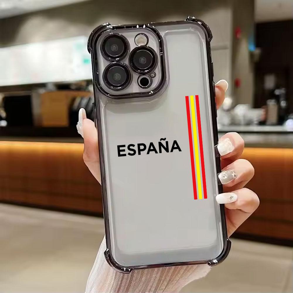 

Spain LOGO España Passport Phone Case for iPhone 17E 11 13 15 16 17 Pro Max 14 Plus 17Air 16E 13 Pro 12 17Pro Shockproof Cover iPhone 11Pro Max