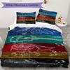 1PC Musical elements Bedding Quilt Set Quilt Cover Pillowcase Home Decoration Birthday Gift (1 * duvet cover + 2 * pillowcase, without core)A16