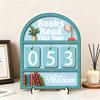 Book Read This Year Counter Sign Reading Tracker Plaque Bookshelf Decoration Handmade Wood Reading Challenge Tracker Book Lovers Gift