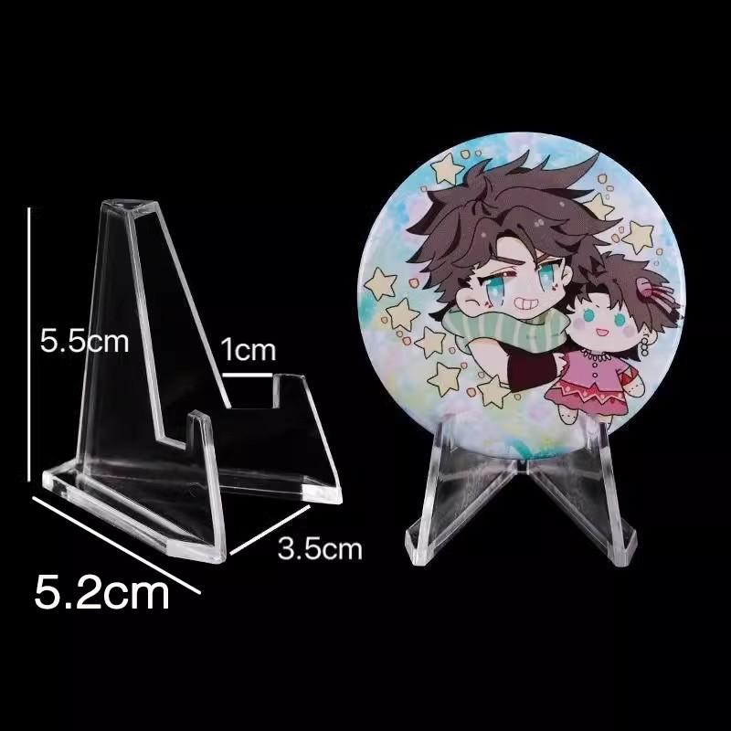 10Pcs Multi-Purpose Display Stand for Collectibles - Adjustable Triangle Rack for Coins, Badges, Desktop Showcase Shelf Decor
