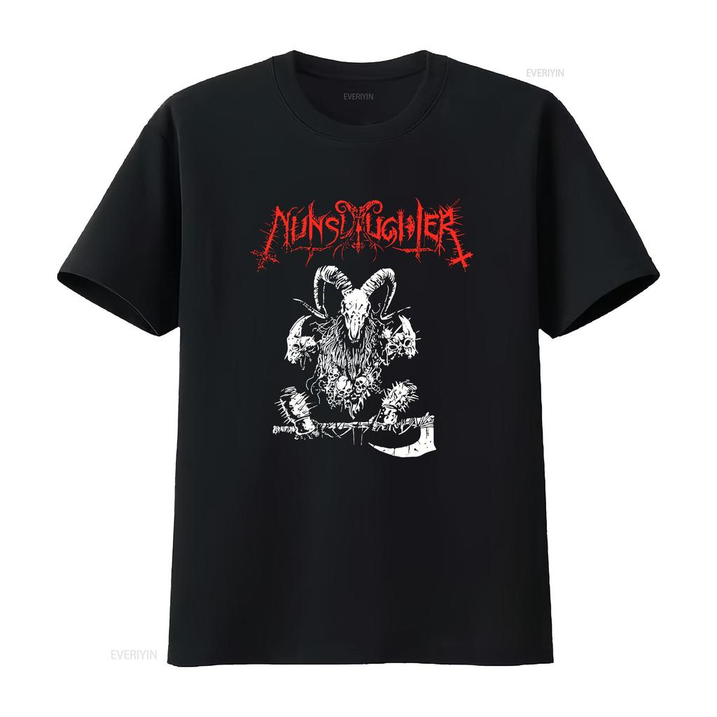 NUNSLAUGHTER T Shirt  Cotton Black Men Full Size S To 5XL DA65 Vintage Washed Slightly Homme Fashion Versatile