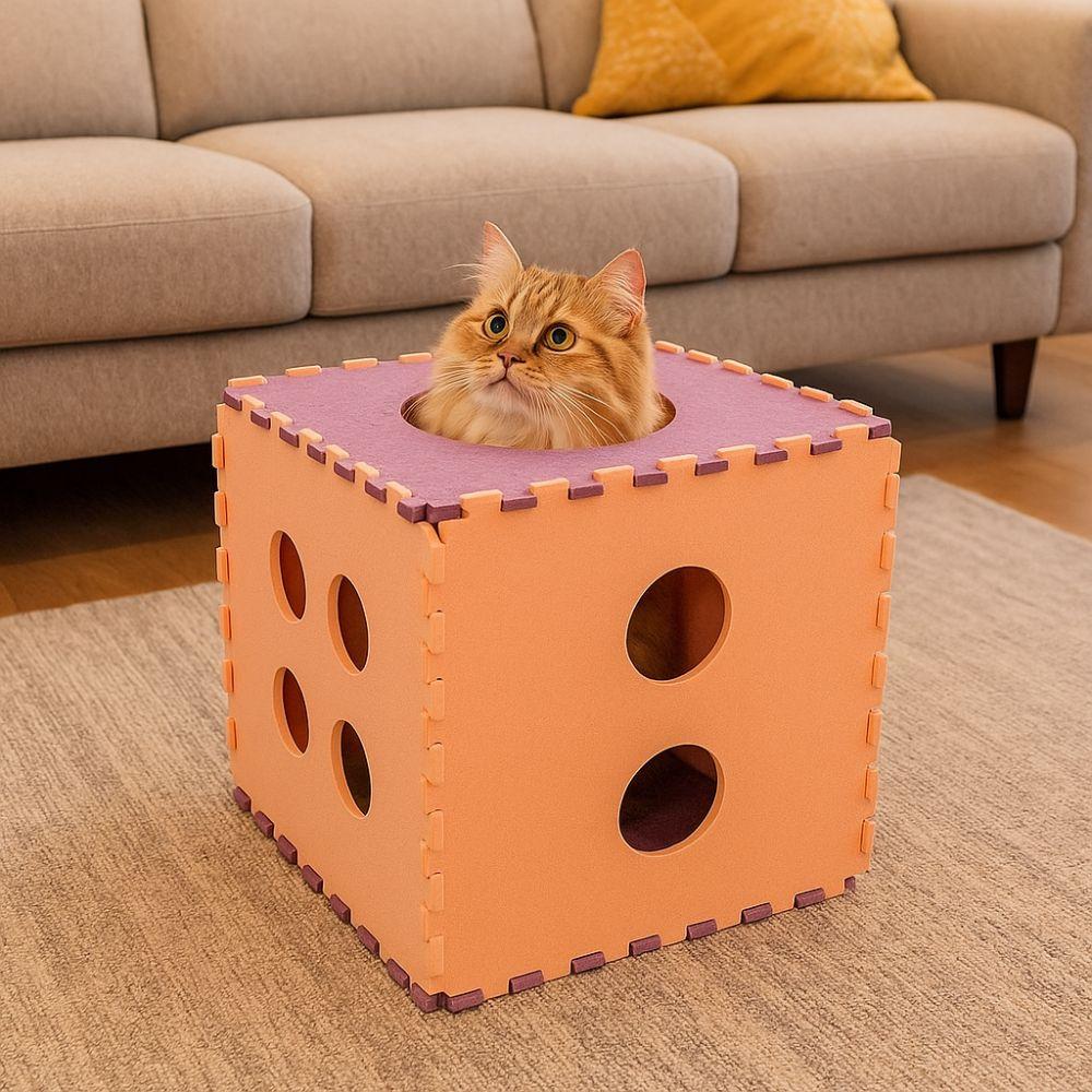 Scratch-resistant Cube Cat Houses DIY Cat Scratching Post Unique Cat Bed  Cat Furniture