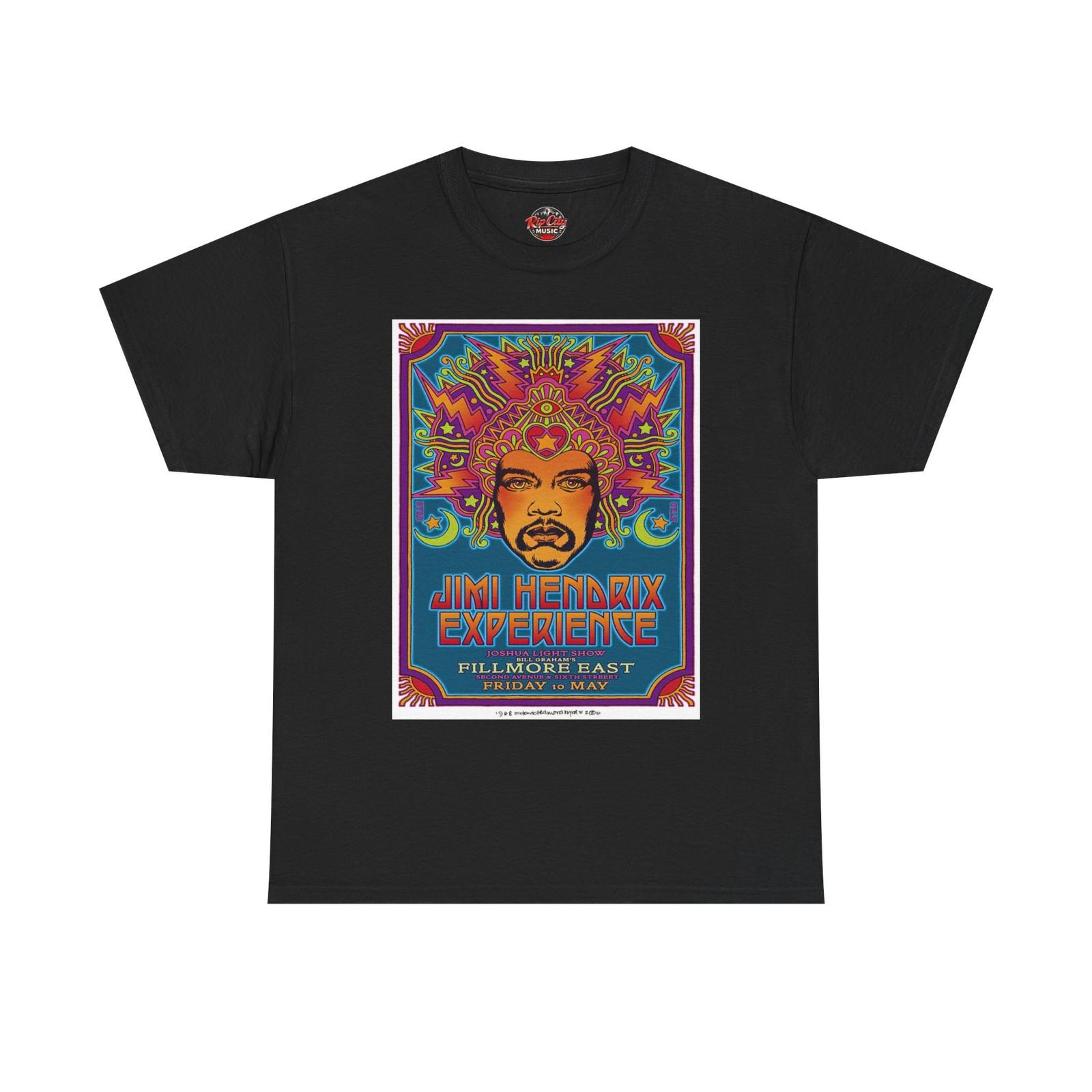 Jimi Hendrix Experience May 10 Fillmore East NYC NY Retro Concert Poster T-Shirt S