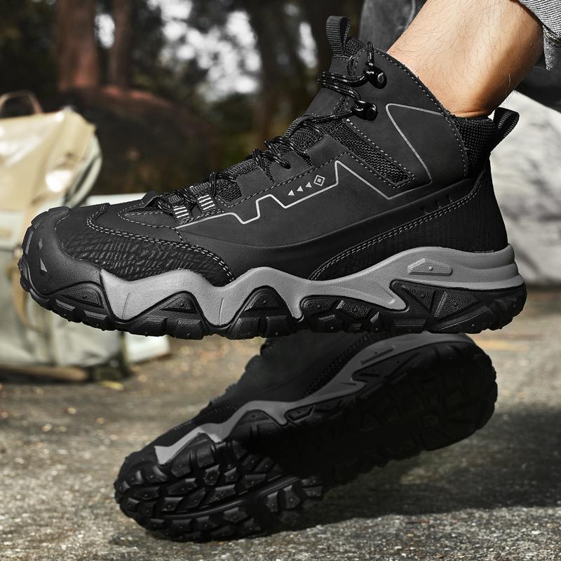 Scarponcini da Trekking Comodi da Uomo Sneakers Casual Scarpe da Passeggio Quotidiano da Viaggio Calzature da Trekking alla Moda Scarpe in Mesh Leggere