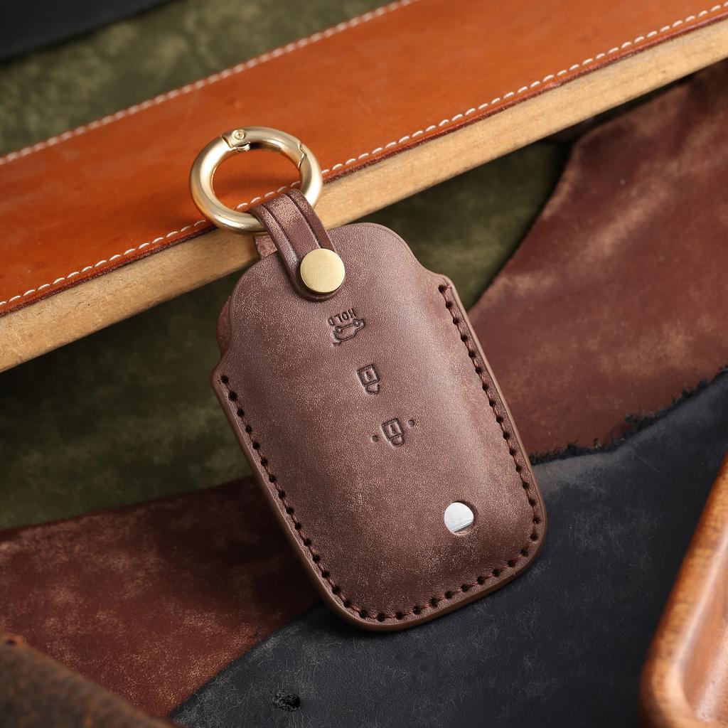 Applicable to South Korea Ssangyong key cover Tivira high-end bag Rest car leather protection case buckle high-end