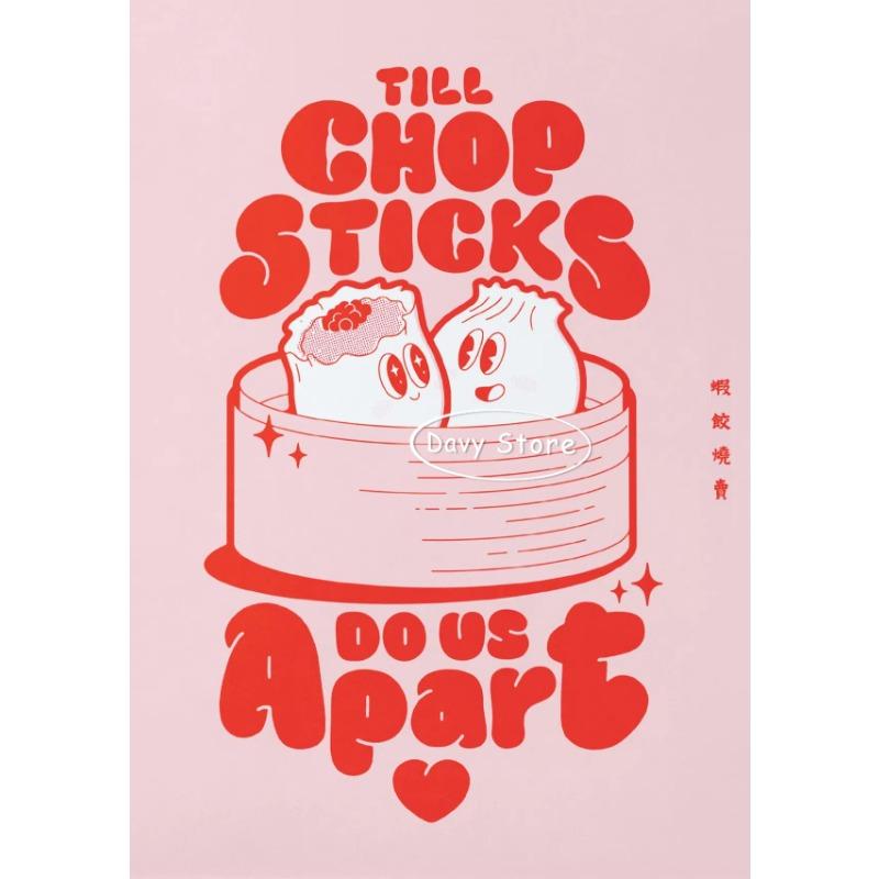 Asian Food Dim Sum Egg Tart Baos Dumplings Posters and Prints Canvas Painting Wall Art Pictures for Kitchen Dining Room Decor