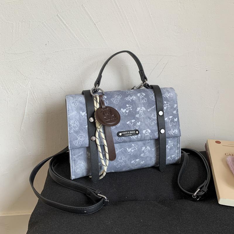 Nischdesign retro ryggsäck dam ny college stil avslappnad liten ryggsäck multifunktionell axelväska