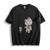 Dan Da Dan Glückskatzen T-Shirt - Niedliches Anime Unisex T-Shirt