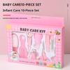 6/10 Stück/Set Baby Gesundheitspflege-Set Kinder Nagel Haar Gesundheitspflege Pflegebürste Nagelknipser Beißring Zahnbürste Baby Grundausstattung