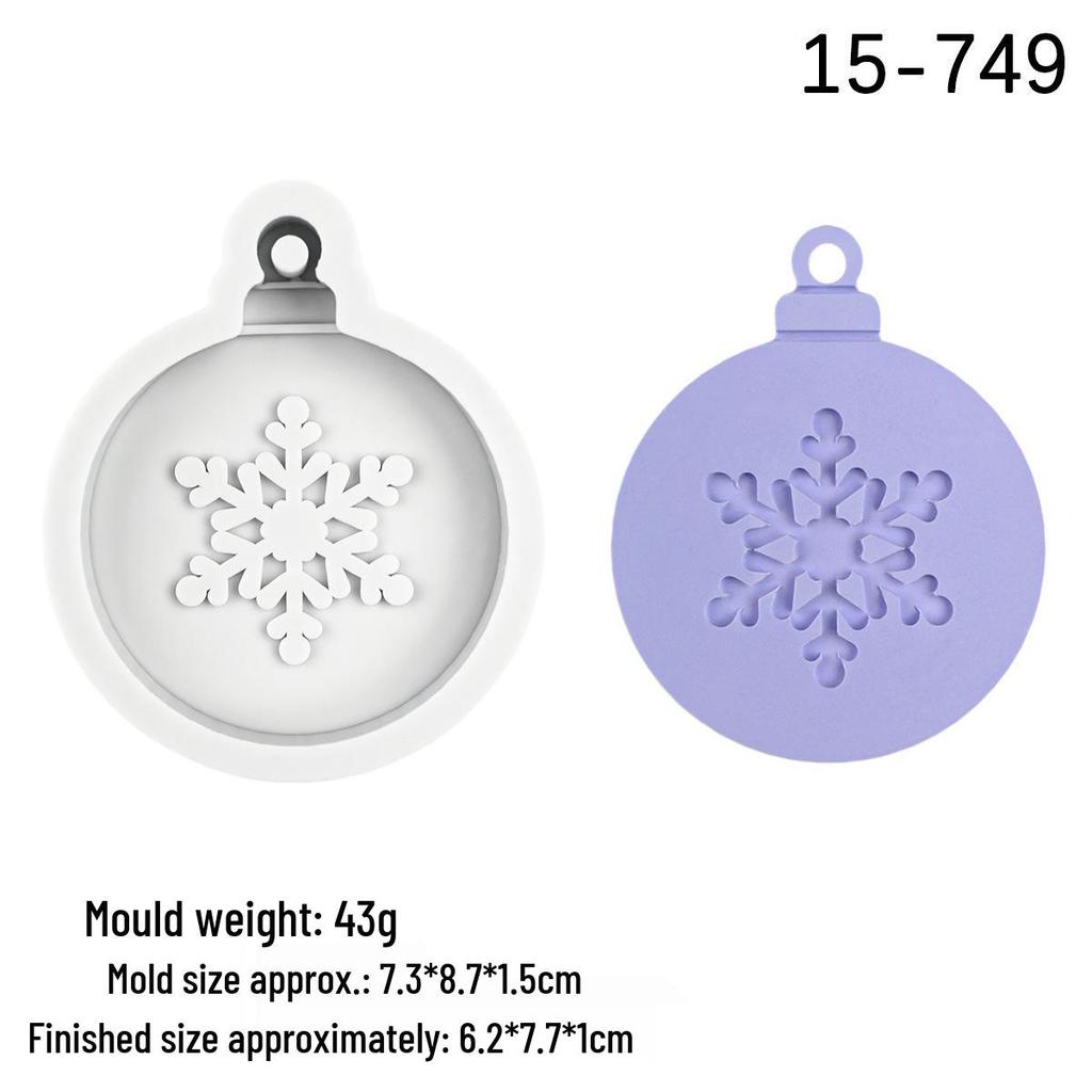 DIY Scented Plaster Diffuser Pendant Mold - Christmas Tree, Snowflake, Reindeer, Bell