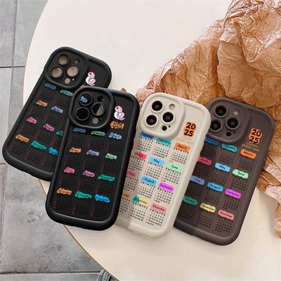 Calendar Phone Case For iPhone 11 Funda iPhone 13 16 Pro Max 14 15 12 XR X XS 7 8 Plus SE 16promax 15promax 14promax Soft Covers