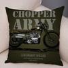 Colorful Motorcycle Throw Pillow Cover with Short Plush Print for Living Room Sofa Decoration Cushion Cover Pillow Covers