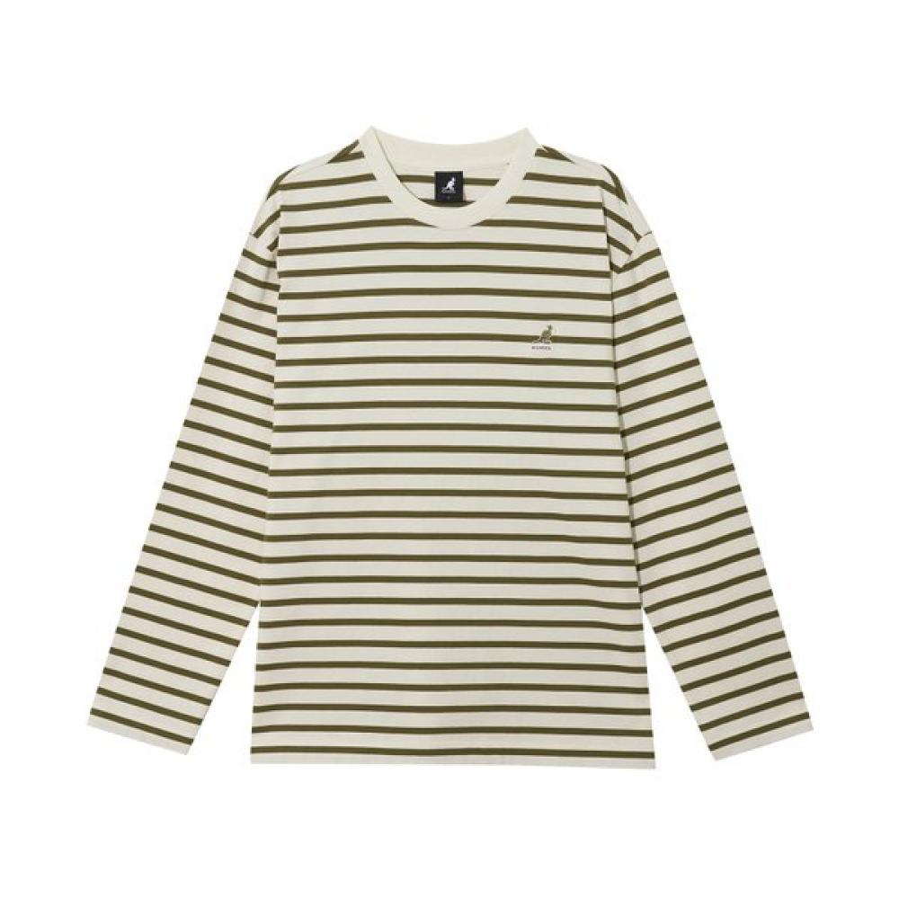 Kangol Stripe Long Sleeve 3545 Khaki XL