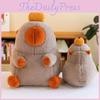 Capybara Ruyi Persimmon Plush Toy Cute Cartoon Girl Birthday Holiday Gift Dolls