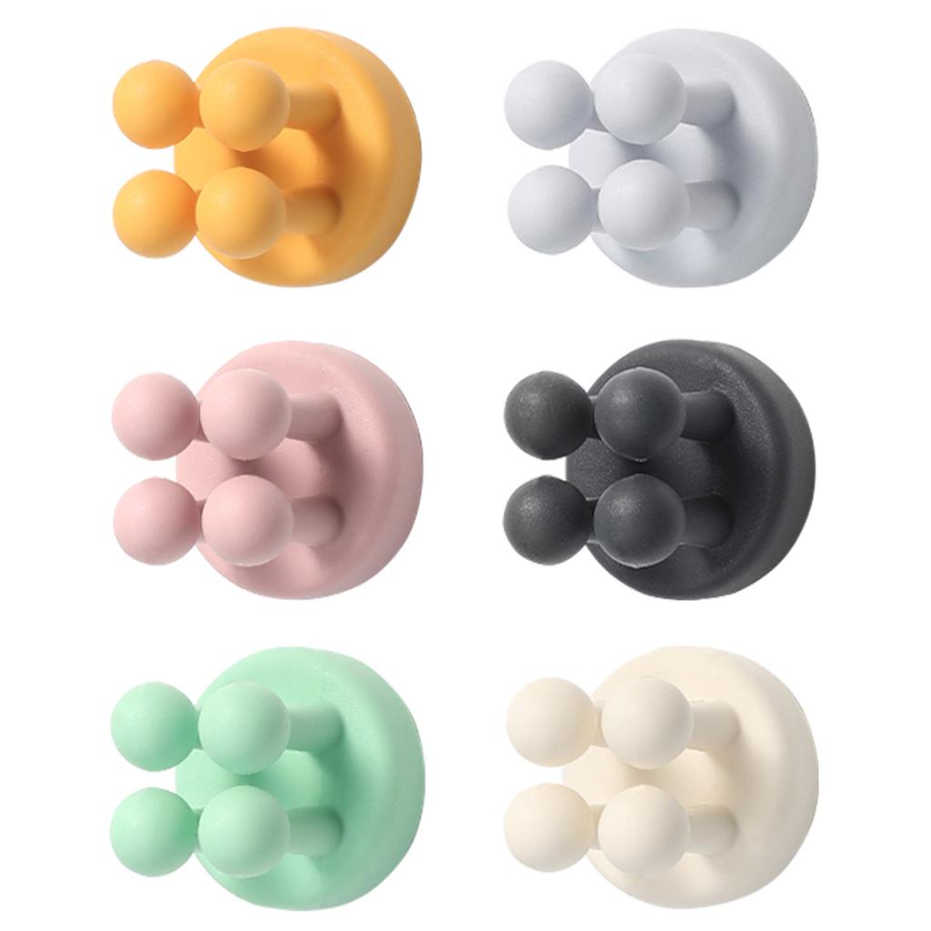 2 szt. Silikonowe haczyki samoprzylepne bezszwowe wieszaki na drzwi sypialnia bezdotykowy hak klucz wieszaki na parasole wieszaki na ręczniki do dekoracji ścian