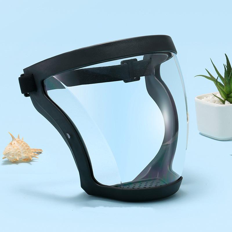 Children's Full Face Protection Mask with Anti-Fog Spherical Visor and Anti-Splash Goggles