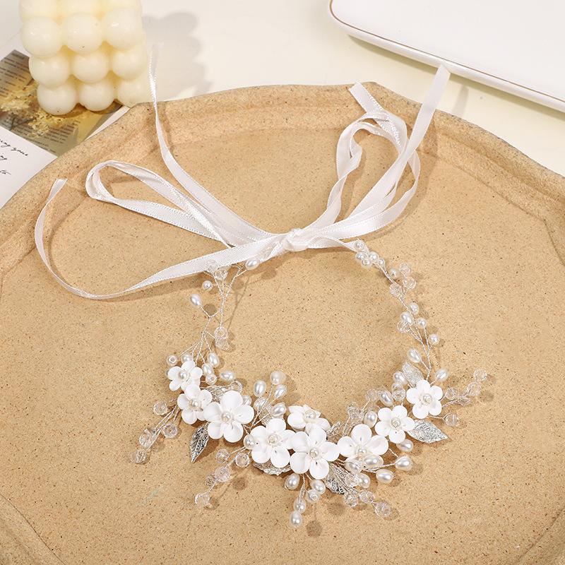 

Летний винтажный головной убор невесты с кристаллами и цветами, аксессуары для волос, супер фея, красота, свадебные детские и женские аксессуары, повязка на голову, аксессуары из сплава белый