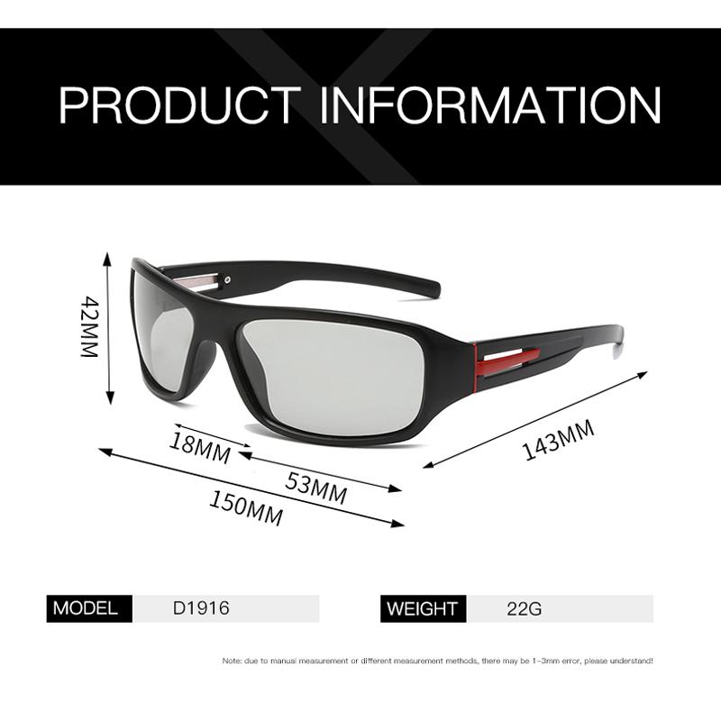 2024 Photochromic Polarization Cycling Sunglasses Men Polarization Glasses Male Change Color Sun Glasses Men Sports DrivingUV400