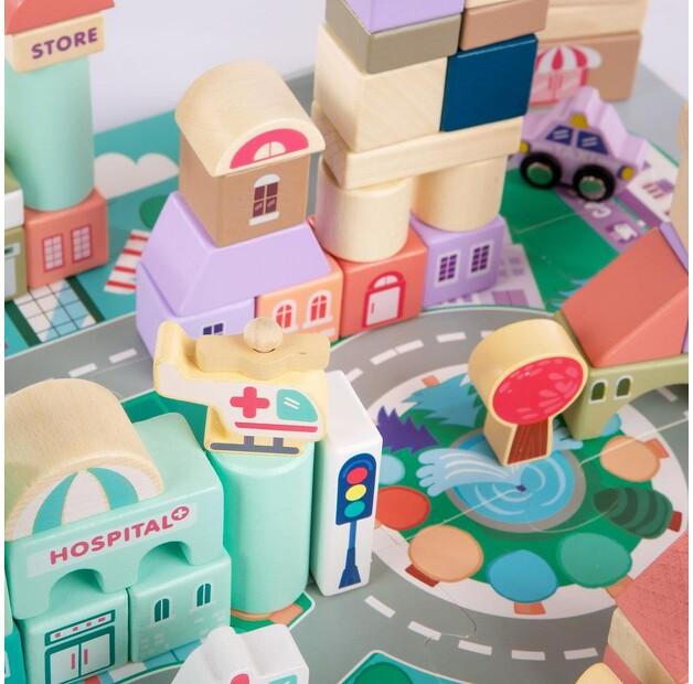 Конструктор развивающий Kinderplay набор Дорога и город