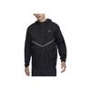 Jaqueta Esportiva com Capuz da Moda para Corrida Masculina Jaqueta Preta FZ0623-010