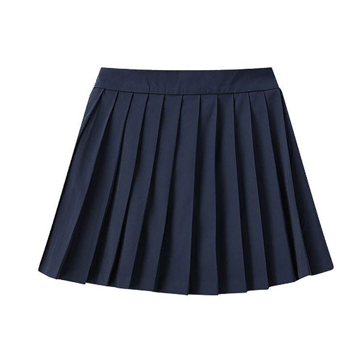 Fila Tennis Woven Solid Color Mid Waist Pleated Skirt Women Skirts Blue A11W123324F-NV
