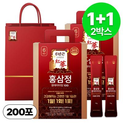 6-Year-Old Red Ginseng Extract, One Packet a Day, 100 Servings, Large Size, 2 Pcs, 1L