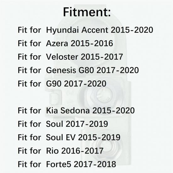 91980-3X010 Positive Battery Terminal w/Nuts for Hyundai Accent Azera Veloster Genesis G80 G90 2015-2020, for Kia Sedona Soul EV Rio Forte5 2015-2020