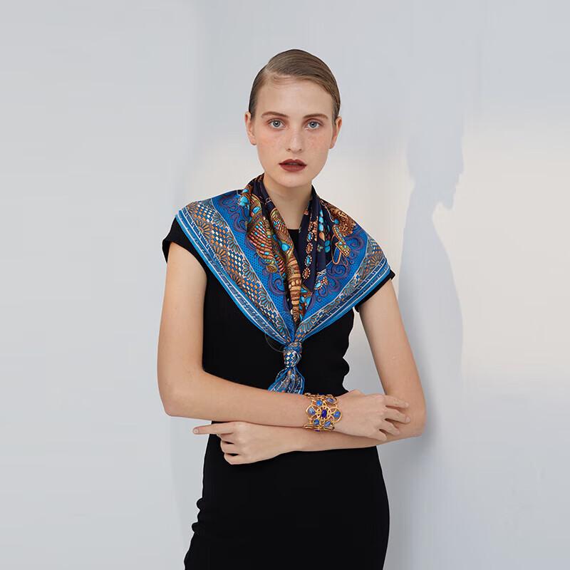 Aurora Tibetan Style Mulberry Silk Scarf