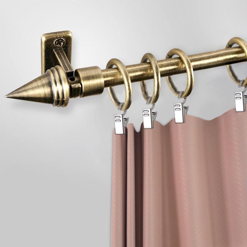 20Pcs Stainless Steel Curtain Clips With Hook Sturdy And Durable Window Curtain Hook Clips Home Window Curtain Decor Accessories