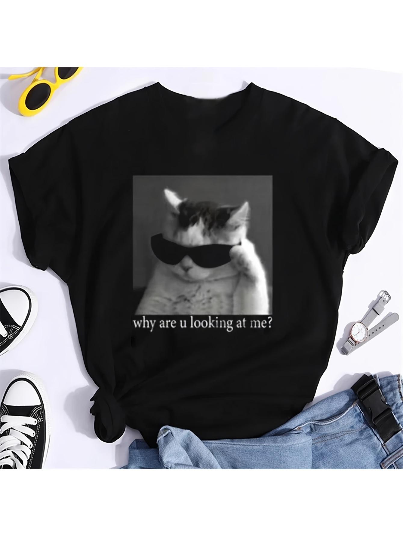 Product Y2K Cartoon T-Shirts Cute Cat L